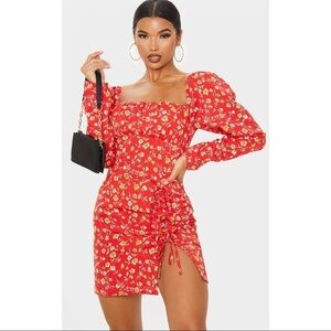 plus pink chiffon shirred bodycon dress Amazon.com: Pinup Fashion Plus Size Boho Dress Graduation Homecoming Cottagecore Pink Floral Puff Sleeve Suqare Neck Chiffon Smocked Midi Dresses : Clothing, Shoes & Jewelry